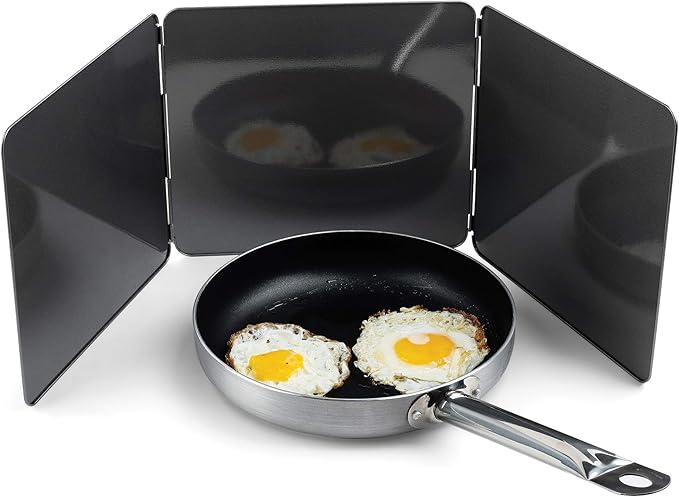 Fox Run Splatter Shield, 3 Sided Frying Splatter Guard For Stove Top, 9" x 10.25" by foxrunbrands