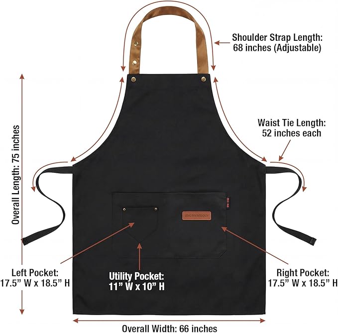 INNORU I'll Feed All You Fuckers Sign Apron with Pockets, Funny Cooking Baking Barbecue Apron Adjustable, Oilproof Ideal Kitchen Supplies