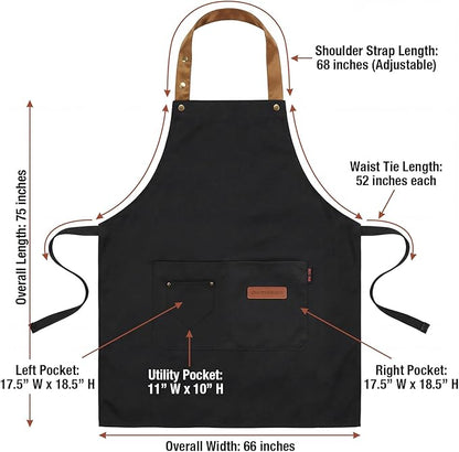 INNORU I'll Feed All You Fuckers Sign Apron with Pockets, Funny Cooking Baking Barbecue Apron Adjustable, Oilproof Ideal Kitchen Supplies