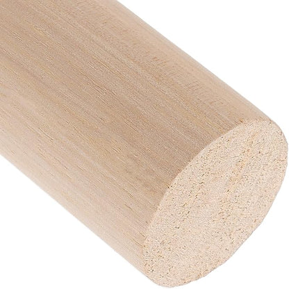 Wooden Rolling Pin Set, Natural, 6 x 1.2 Inch Mini Dough Rollers for Dumplings, Pizza, Bread, Tortillas, 15 Pieces