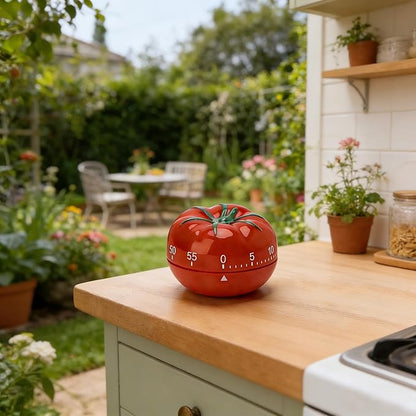 Cute Tomato Shape 360 Degree Rotating Kitchen Cooking Timer Kitchen Craft Mechanical Wind Up 60 Minutes Timer