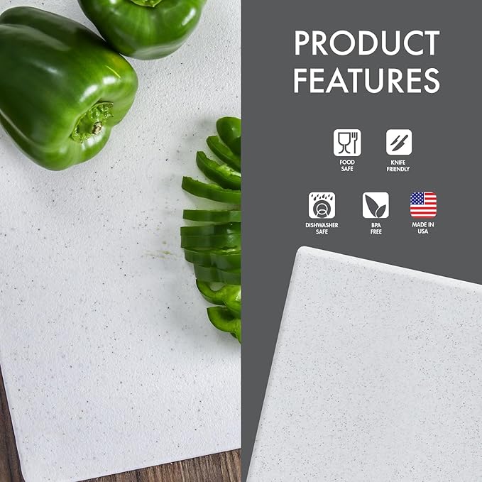 Dexas Superboard Reversible Pastry Board, 14 x 17 Inches, Granite Color - Dishwasher Safe, Ideal for Baking and Food Prep - Image 4
