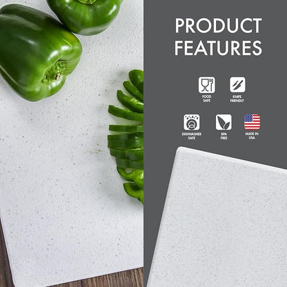 Dexas Superboard Reversible Pastry Board, 14 x 17 Inches, Granite Color - Dishwasher Safe, Ideal for Baking and Food Prep - Image 4