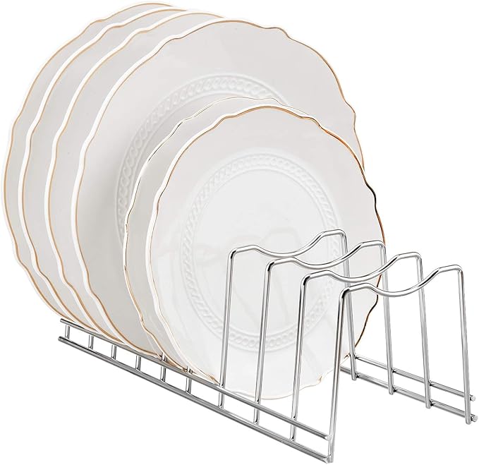 Pot Lid Organizer, Kitchen Pot Lid Rack Holder, Rest Cutting Board, Baking Sheet, Stainless Steel (Silver, 1) - Image 3