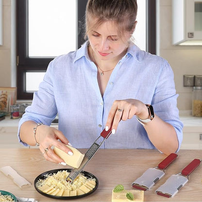 Cambom Cheese Grater Citrus Zester Lemon Zester Pack of 3-304 Stainless Steel - A Sharp Tool for Parmesan Cheese, Ginger, Garlic, Nutmeg, Chocolate, Vegetables，Fruits，Dishwasher Safe Red - Image 6