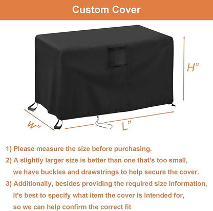 TheElves Custom Cover, Outdoor Covers Waterproof & Windproof & UV-Resistant & Tear-Resistant, Heavy Duty Cover for Patio BBQ Grills, Smokers and Fryers