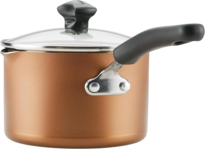 Farberware Cookstart DiamondMax Nonstick Cookware/Pots and Pans Set, Dishwasher Safe, Includes Baking Pan and Cooking Tools, 15 Piece - Copper - Image 14