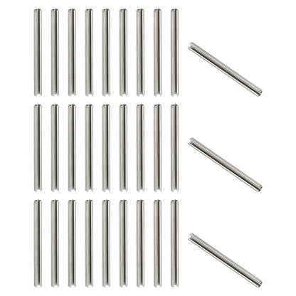 PATIKIL Slotted Spring Pin, 50 Pcs 5/32" x 2" (4.25mm x 50mm) 304 Stainless Steel Split Roll Pins Spring Dowel for Home Improvement Automotive Machine Repair, Silver