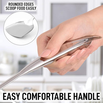 Zulay Kitchen Stainless Steel Wok Spatula - 14.8” Heat-Resistant Metal Turner for Stir-Fry, Sauté & Grilling - Durable, Rust-Proof & Dishwasher Safe Kitchen Utensil for Everyday Use - Image 6
