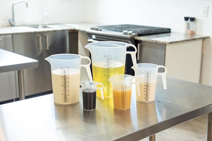 32oz (1 Quart) Measure Pitcher with Convenient Conversion Chart – Extra Strong Food Grade – Great for Cooking, Home Hobbies, Shop Oil and Fluids, Spa Chemicals with High Chemical Resistance by Turnah - Image 4