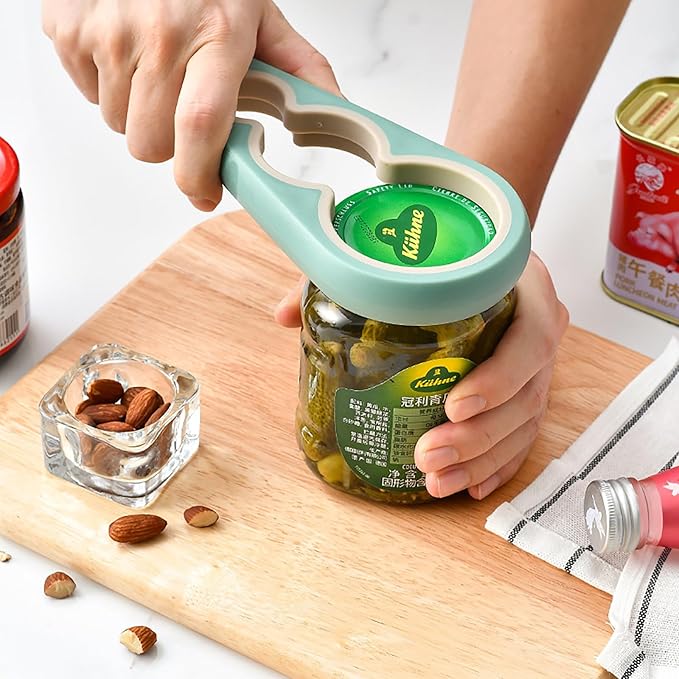 Bottle Opener for Arthritic Hand,Jar Opener for Old People, Children, Women, Those with Weak Hands,Multifunctional Kitchen Gadgets (A-Green) - Image 5