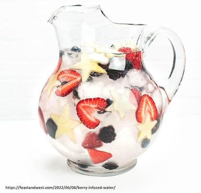 Libbey Acapulco Large Glass Pitcher Set of 2, 89 Oz, Clear, Tall Bubble Glass Pitchers with Handle, Modern Drink Pitchers for Iced Tea, Punch and More - Image 9
