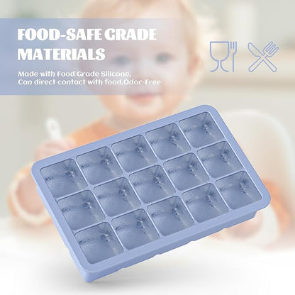 Silicone Ice Cube Tray 3 Pack, HANCELANT Ice Cube Mold, Ice Trays for Freezer with Lid for Whiskey, Baby Food, BPA Free, Easy Release - Image 3