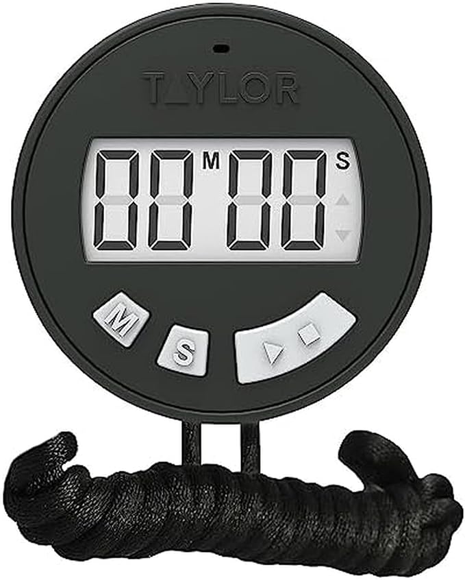Taylor Chef's Stopwatch Timer, Standard, Black