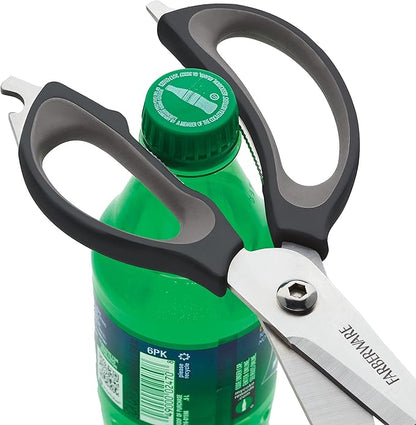 Farberware 4-in-1 Kitchen Shears, 2-Piece, Black and Gray