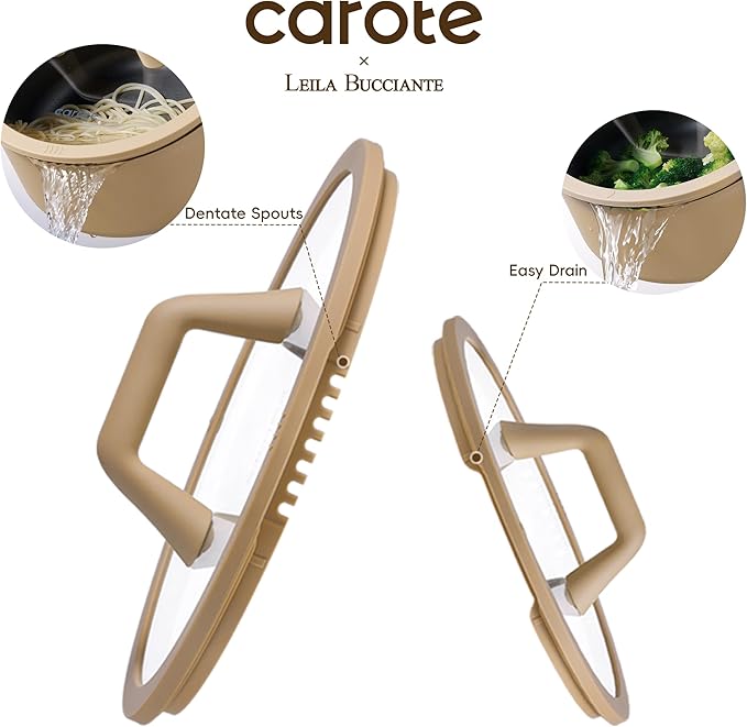 CAROTE 31PCS Pots and Pans Set, Nonstick Cookware Set Kitchen Non Stick Induction Titanium Cookware Non-toxic Granite Cooking set, PFOA Free - Image 3