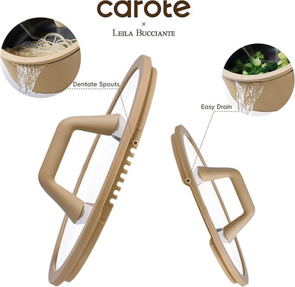 CAROTE 31PCS Pots and Pans Set, Nonstick Cookware Set Kitchen Non Stick Induction Titanium Cookware Non-toxic Granite Cooking set, PFOA Free - Image 3