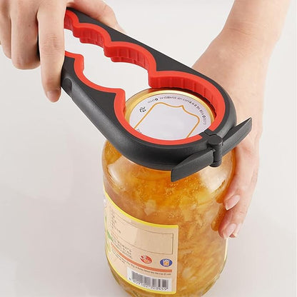 Bottle Opener for Arthritic Hand,Jar Opener for Old People, Children, Women, Those with Weak Hands,Multifunctional Kitchen Gadgets (02-Black) - Image 2