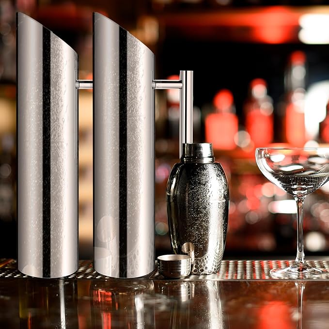 Funnymoom 6 Pack 70oz/2l Stainless Steel Water Pitcher Modern Metal Pitcher with Ice Guard Silver Carafe Drink with Handle or Iced Hot Drink Tea Juice Coffee Beer - Image 5