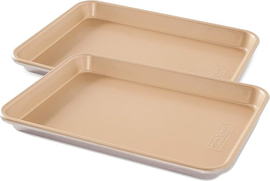 Nordic Ware Naturals Nonstick Quarter Sheet, 2 Count (Pack of 1)
