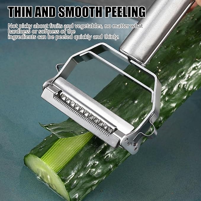 Multifunction Stainless Steel Julienne Peeler Vegetable Peeler Double Planing Grater Kitchen Accessories Cooking Tools - Image 4