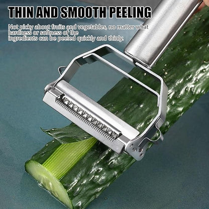 Multifunction Stainless Steel Julienne Peeler Vegetable Peeler Double Planing Grater Kitchen Accessories Cooking Tools - Image 4