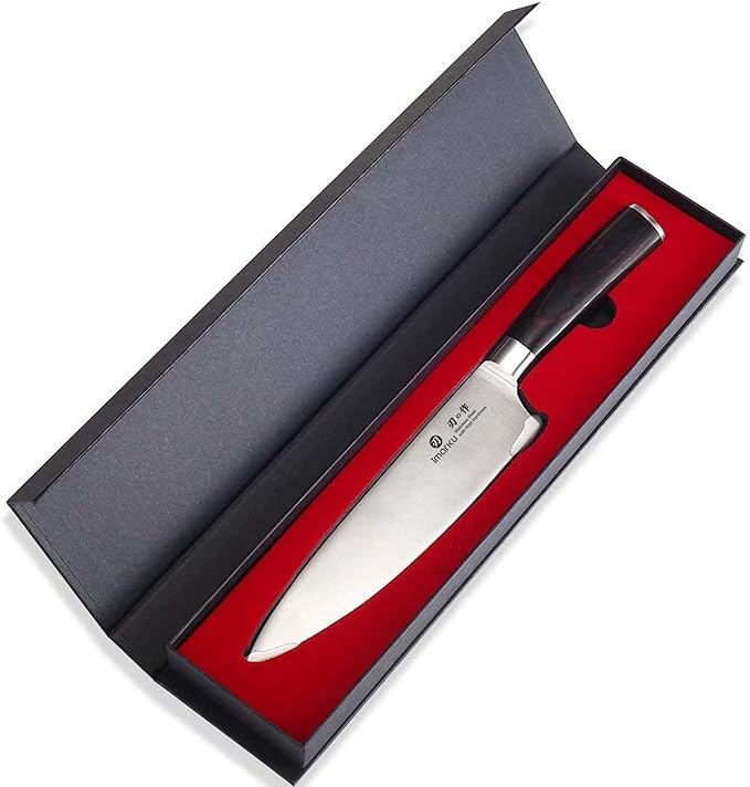 imarku Japanese Chef Knife - Sharp Kitchen Knife 8 Inch Chef's Knives HC Steel Paring Knife, Unique Gifts for Men and Women, Gifts for Mom or Dad, Kitchen Gadgets with Gift Box, Mothers Day Gifts - Image 9
