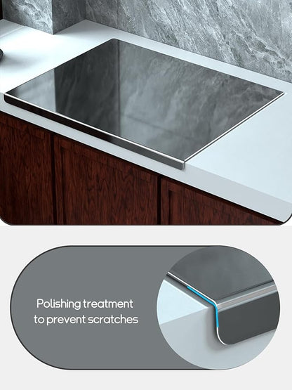 Titanium Cutting Boards for Kitchen，Titanium Cutting Board Large， Dishwasher Safety, Easy to Clean, Cutting Boards Non Toxic, Non Slip&Low Noise Chopping Board (27.5 * 19.6)