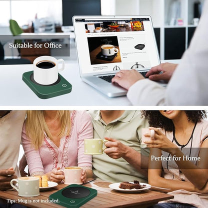 VOBAGA Coffee Mug Warmer for Desk with Auto Shut Off & 3-Temp Settings, Coffee Cup Warmer with Smart Safety Alert Home Office Accessory, Perfect for Coffee, Tea, Milk (No Mug) - Image 9