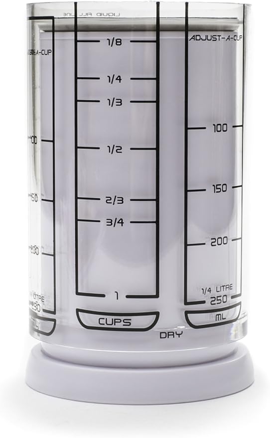 KitchenArt 1 Cup Adjust-A-Cup, Plastic, White - Image 3
