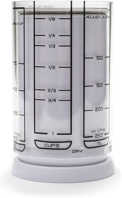KitchenArt 1 Cup Adjust-A-Cup, Plastic, White - Image 3