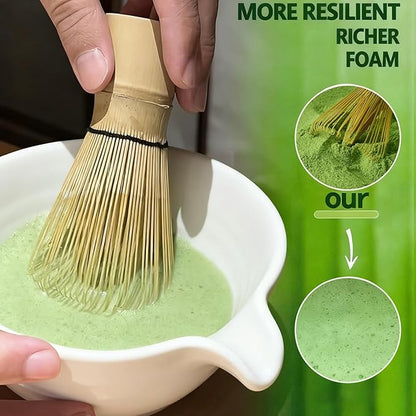 Clay&Fire Matcha Whisk, 2 Pack Handcrafted Bamboo Whisk for Matcha Powder, Traditional Japanese Chasen for Matcha Stirrer, 100% Natural Matcha Wisk - Image 4