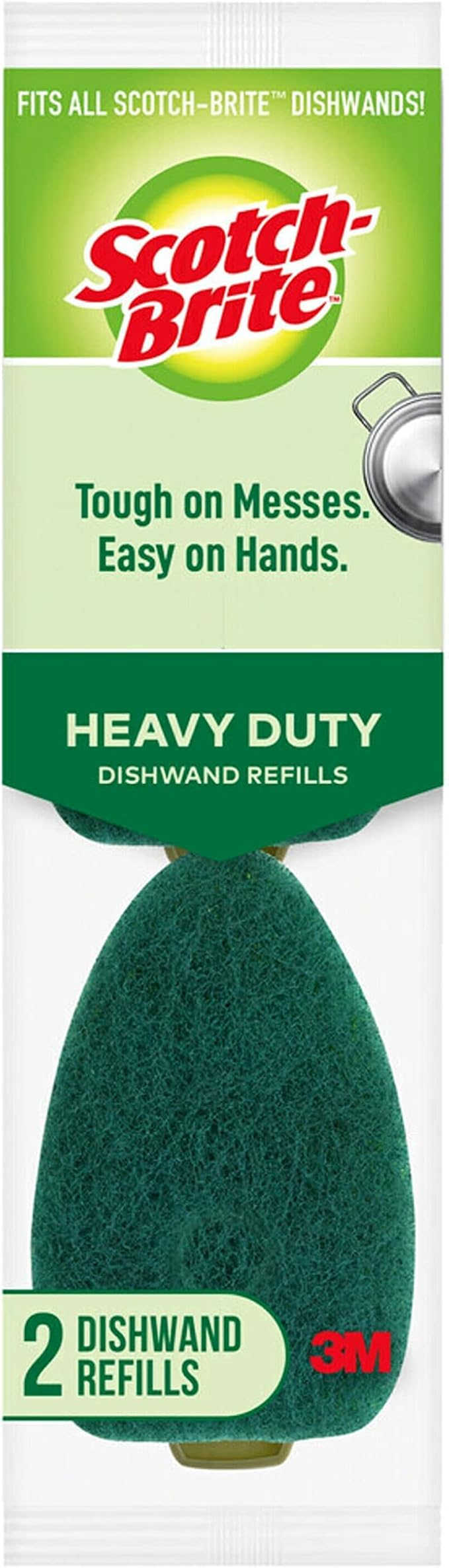 Scotch-Brite Heavy Duty Dishwand Refills,Keep Your Hands Out of Dirty Water,2 Refills (Pack of 7) by Scotch-Brite