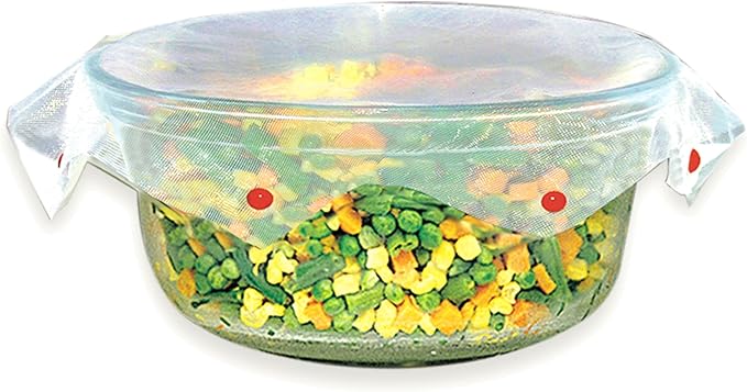 Microwave Spatter Screen, Reusable, Non-Stick Mesh, Folds Flat, 13 Inch Splatter Guard, BPA Free, Tested Food Contact Safe, Made in the USA. Red Beads - Image 8