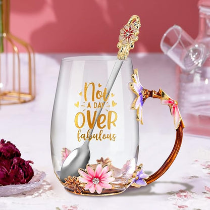 OEAGO Birthday Gifts for Women Mom Tea Cup Unique Friendship Mothers Gifts for Her from Daughter Son Ideas for Friend Female Sister Coworker - Image 6
