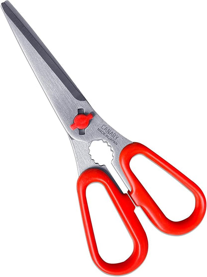 CANARY Japanese Food Scissors 6.8" Small Lightweight, Made in JAPAN, Dishwasher Safe Come Apart Blade, Easy Clean Kitchen Shears with Removable Blades, Rust Resistant Japanese Stainless Steel, Red by CANARY
