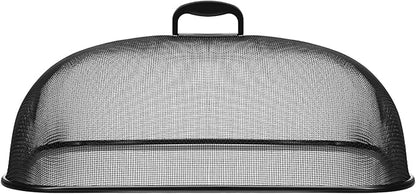 8 Pack Metal Mesh Screen Food Covers, 2 Large (18.5”) and 6 Small (11”) Sets, Reusable Metal Mesh Food Covers for Outdoors, Camping, Picnics and Parties