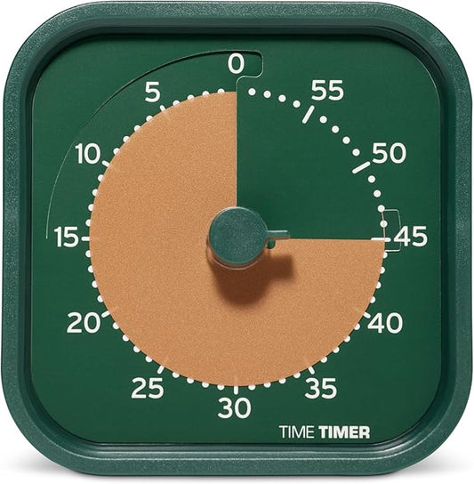 Time Timer MOD Home - Metallic Series - Individual Sized 60 Minute Visual Countdown Timer for ADHD, Adults, Students, and Pomodoro with Silent Operation (Metallic Forest) by TimeTimer