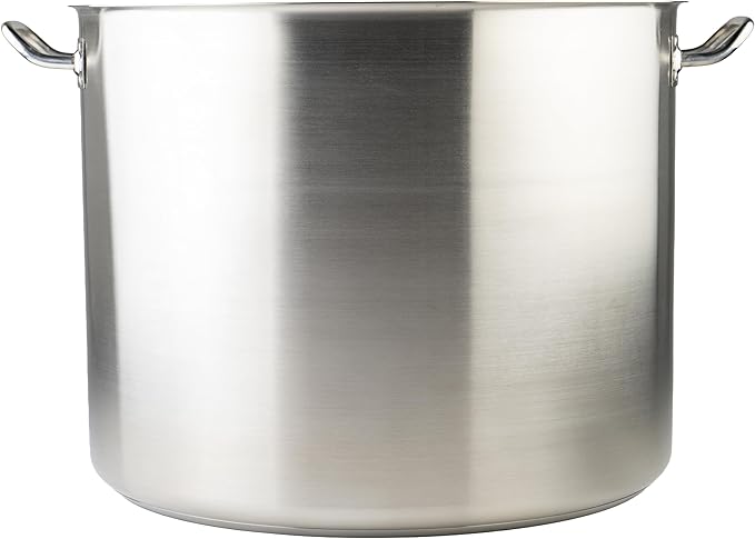 Winware Stainless Steel 80 Quart Stock Pot with Cover, Silver - Image 3