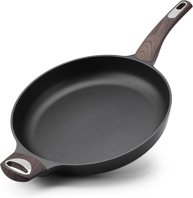 SENSARTE Nonstick Frying Pan Skillet 12.5Inch Large Non Stick Omelette Pans with Ergonomic Handle, Healthy Kitchen Cooking Chef's Pan, Free of Intentionally Added PFOA, Induction Compatible, Black by SENSARTE