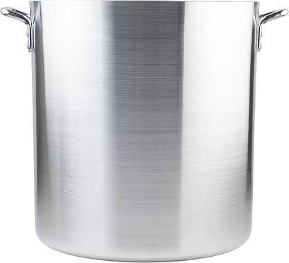 Winware Professional Aluminum 60 Quart Stockpot, Silver - Image 2