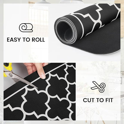 WISELIFE Dish Drying Mat Super Absorbent Drying Mat Large Dish Drying Mats for Kitchen Counter Easy Clean Dish Mat Kitchen Drying Mat16"x 24" Stylish Black - Image 4
