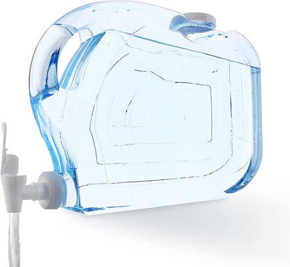 Arrow Home Products Ultra Slimline Drink Dispenser for Fridge, 1.25 Gallon - Plastic Beverage Dispenser with Spigot for Easy Dispensing - BPA Free Clear Plastic - Convenient Handle, Easy-Pour Spout