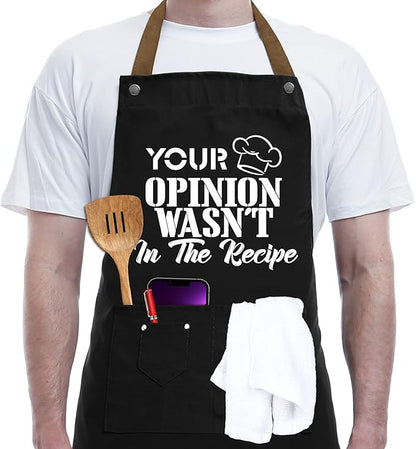 Gifts For Men, Women, Father's Day Gifts, Gifts for Dad, Husband, Boyfriend, Brother, Mom, Wife, Girlfriend, Unique Birthday Gifts, Humor Apron for friends,Bff, Kitchen Chef Aprons Baking Gifts