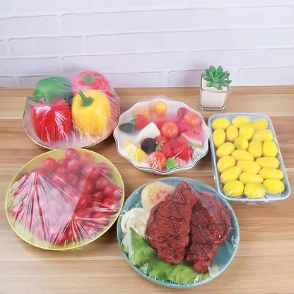 300 Pcs Reusable Elastic Food Covers –Stretchable Bowl & Plate Covers for Bread Proofing Food Storage Picnics. BPA Free, Dishwasher Safe, Universal Fit Clear Adjustable Bread Fermentation Basket Cover - Image 6