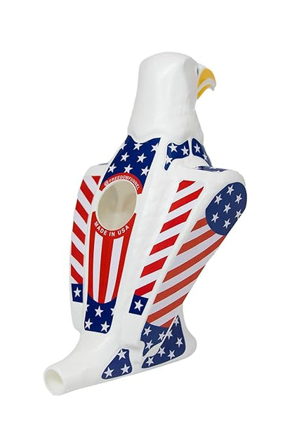 Freedom Funnel – Patriotic Eagle Beer Funnel with American Flag Design – 60oz Capacity and Smooth, Fast Pour – Made in USA – Durable, Washable Plastic – Patriotic Party Starter by Freedom+Funnel