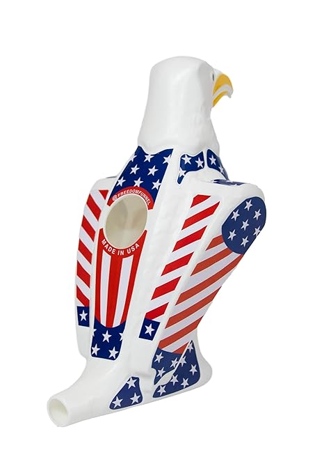 Freedom Funnel – Patriotic Eagle Beer Funnel with American Flag Design – 60oz Capacity and Smooth, Fast Pour – Made in USA – Durable, Washable Plastic – Patriotic Party Starter by Freedom+Funnel
