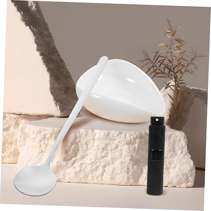 Zerodeko 3 Pcs Ceramic Tea with Coffee Beans Tray Single Dosing Bowl and Spray Bottle for Tea and Coffee Preparation Porcelain Cha He for Enthusiasts