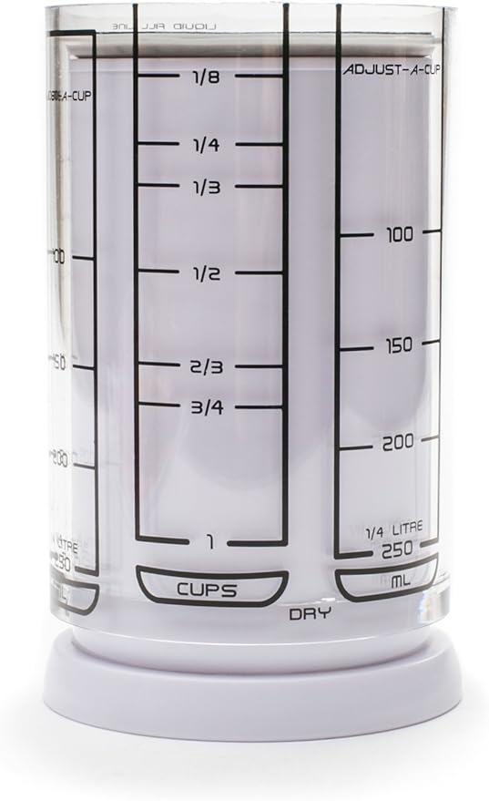 KitchenArt 1 Cup Adjust-A-Cup, Plastic, White - Image 5