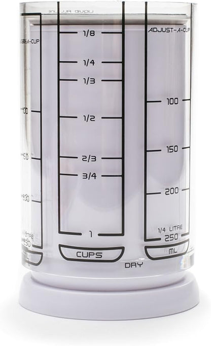 KitchenArt 1 Cup Adjust-A-Cup, Plastic, White - Image 5
